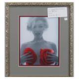 Marilyn Monroe Red Roses By Bert Stern print