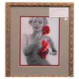 Marilyn Monroe Red Roses By Bert Stern print