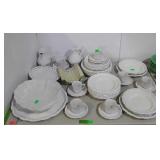 Lallier a Moustiers dinnerware, includes