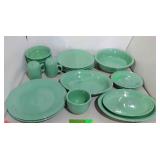 Fiesta Ware dinnerware, platters, plates, bowls,