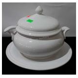 Large soup tureen with underplate