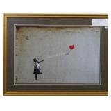 Girl With Balloon By Graffiti Artist Banks print