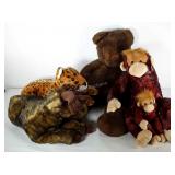 Plush animals, Mama moose and baby, Ty Mama