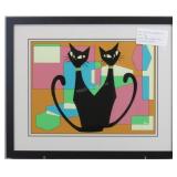Mid Century Modern Cats - Here Is Looking At You