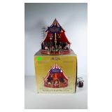 Big top circus tent. Inside spins and plays