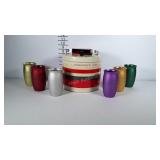 Oldrr metal drink cooler / jug and 6 aluminum