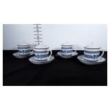 William Sonoma set: 4 small bowls and 4 cups with