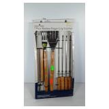 Grill tools with bamboo handles, still in box