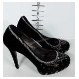 Bedazzled ladies pumps, size 10, gently worn