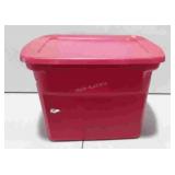 Sterilite storage tote with lid, 18 gallon