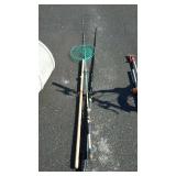Fishing Lot, catch net, 2 rods