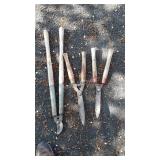 Long handled pruners and 2 Clippers
