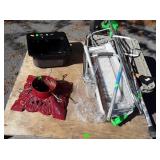 Misc Lot, black enamel over cast 15" sink, cast