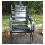 Four Patio Chair Frames, aluminum, No Cushions