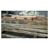 Pile of Posts, mixed types, 4x6", 4x4", mostly,