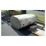 Oil Furnace Tank, no pipe legs but good tank, cut