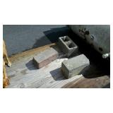 Misc. Lot, 3 cinder blocks-2 solid, piece of