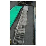 Closet Wire Shelving Group, misc pcs dirty from