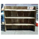 Barn Board Gardeners Shelf, 50w x 42" high, made