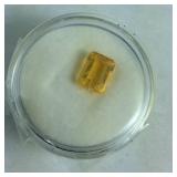 1ct Brazilian fire opal gemstone in capsule