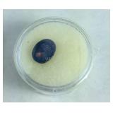 10mmx8mm oval opal doublet gemstone in capsule