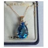 10k gold necklace chain is knotted