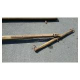 Antique Horse Drawn Wagon Shaft