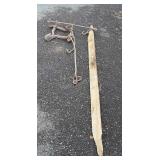 Antique Wagon Hitch with old cast hardware