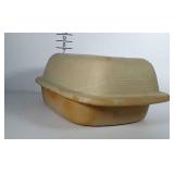 Large Pampered Chef Stoneware dish with lid.