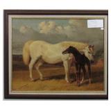 Mare And Foal By Jf Herring print