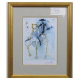 Dalien Horse Plate, Signed print