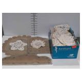 Crocheted and Embroidered Doilies, Dresser