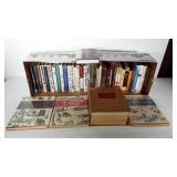 Books, novels, dictionary, biographies, colonial