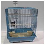 Bird cage with feeder bins