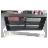 Two Shelves, painted one white one black, both