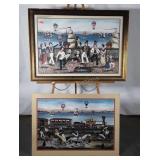 Ralph Cahoon prints, framed "Sailor