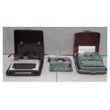 3 Typewriters, Royal 1200 Electric, Hermes