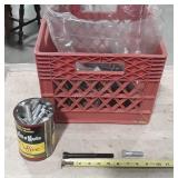 Hardware, milk crate, includes the bolts 2 sizes