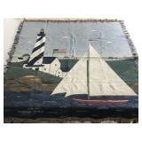 Warren Kimble lighthouse throw, 48x62