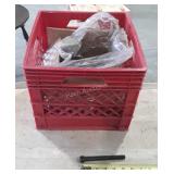 Hardware Bolts box full with milk crate, Allen