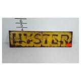 HYSTER metal sign, 16x4