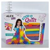 DIY Knot-a-quilt project for kids. Seller code