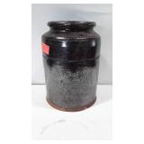 Canning crock, no lid, chips