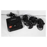 Sega Genesis game system with 3 controllers. No