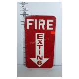 Fire Exiting sign. Measures approximately