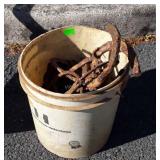 Relics, bucket full, Dug Steel Relics, horse