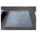 Two pcs 36" squared Plexiglass