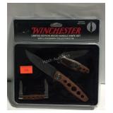 Winchester knife set with limited edition wood