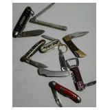 Group of pocket knives