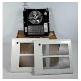 Fan forced wall heater, grate covers and switches